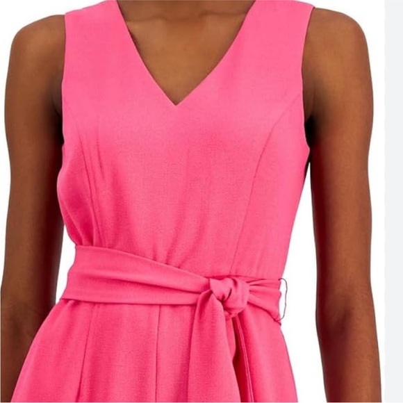 Sam Edelman Tie Waist Jumpsuit size 4 
Elegant Pink Sleeveless Jumpsuit - Picture 2 of 8